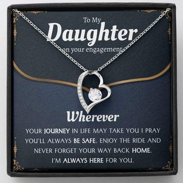 Daughter Engagement Forever Love Necklace - Love You This Much